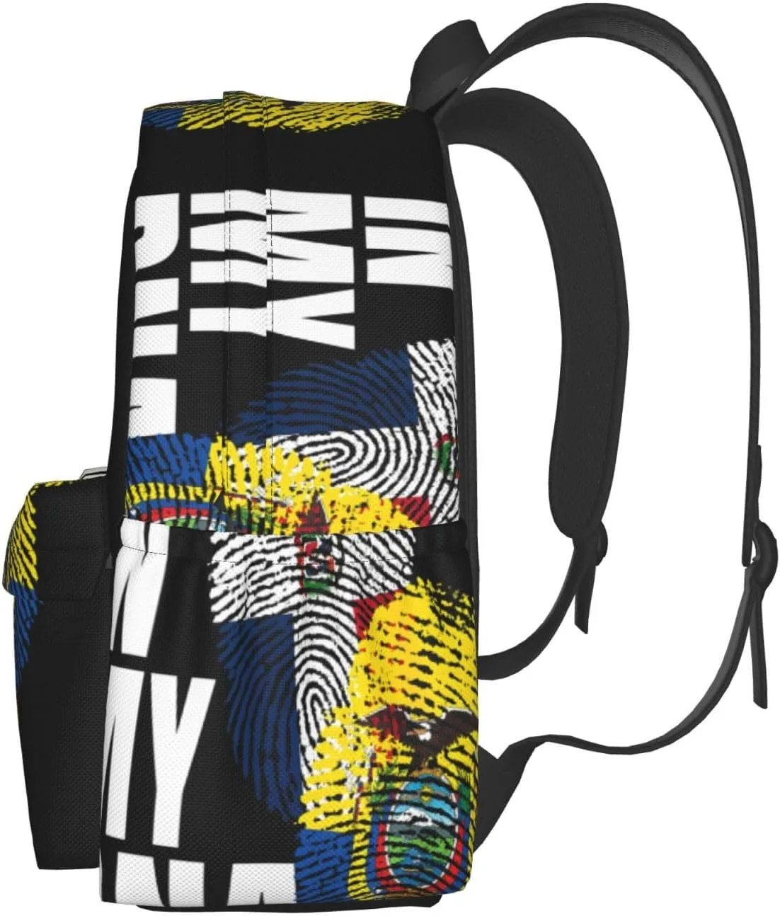 Ecuadorian Dominican Mix Flag Large Travel Backpack Casual Backpacks Laptop Daypack Working Rucksack Lightweight Back Pack Sports Bag with Adjustable Shoulder Strap