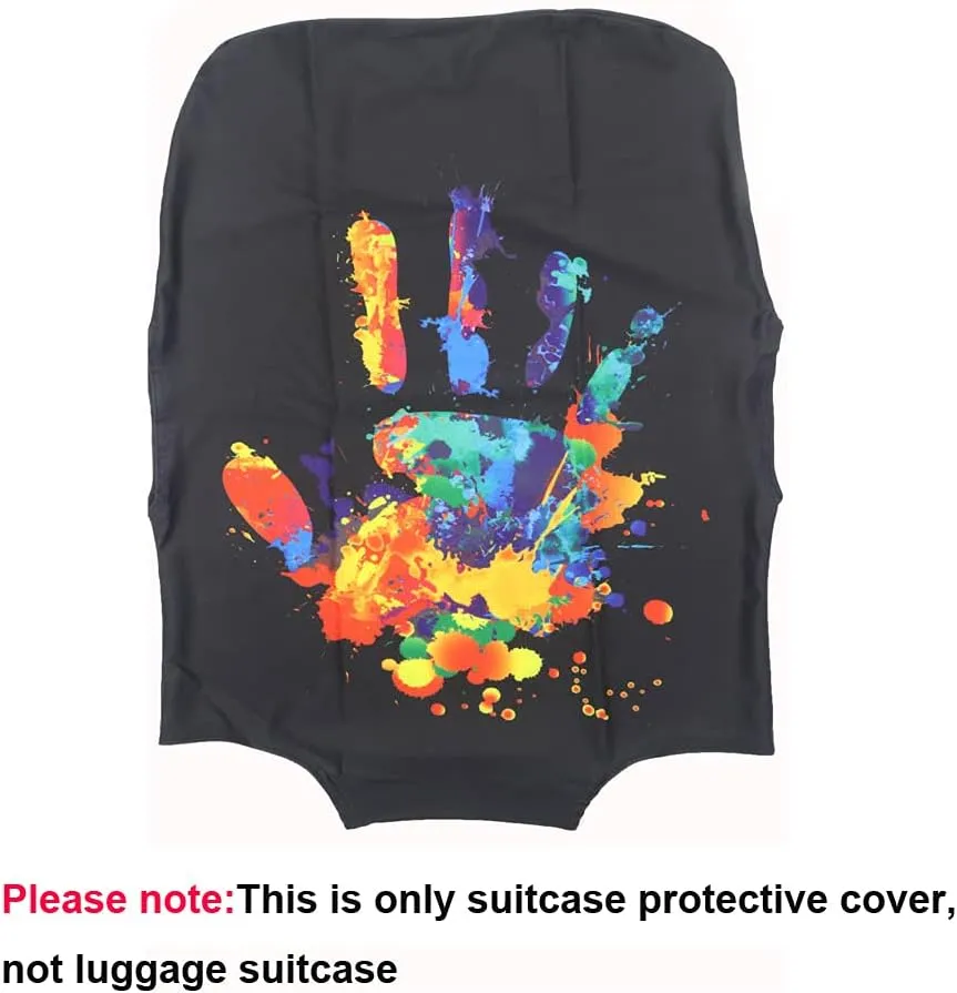 Elastic Travel Luggage Cover Travel Suitcase Protective Cover for Trunk Case Apply to 19''-32'' Suitcase Cover (T2088, L)