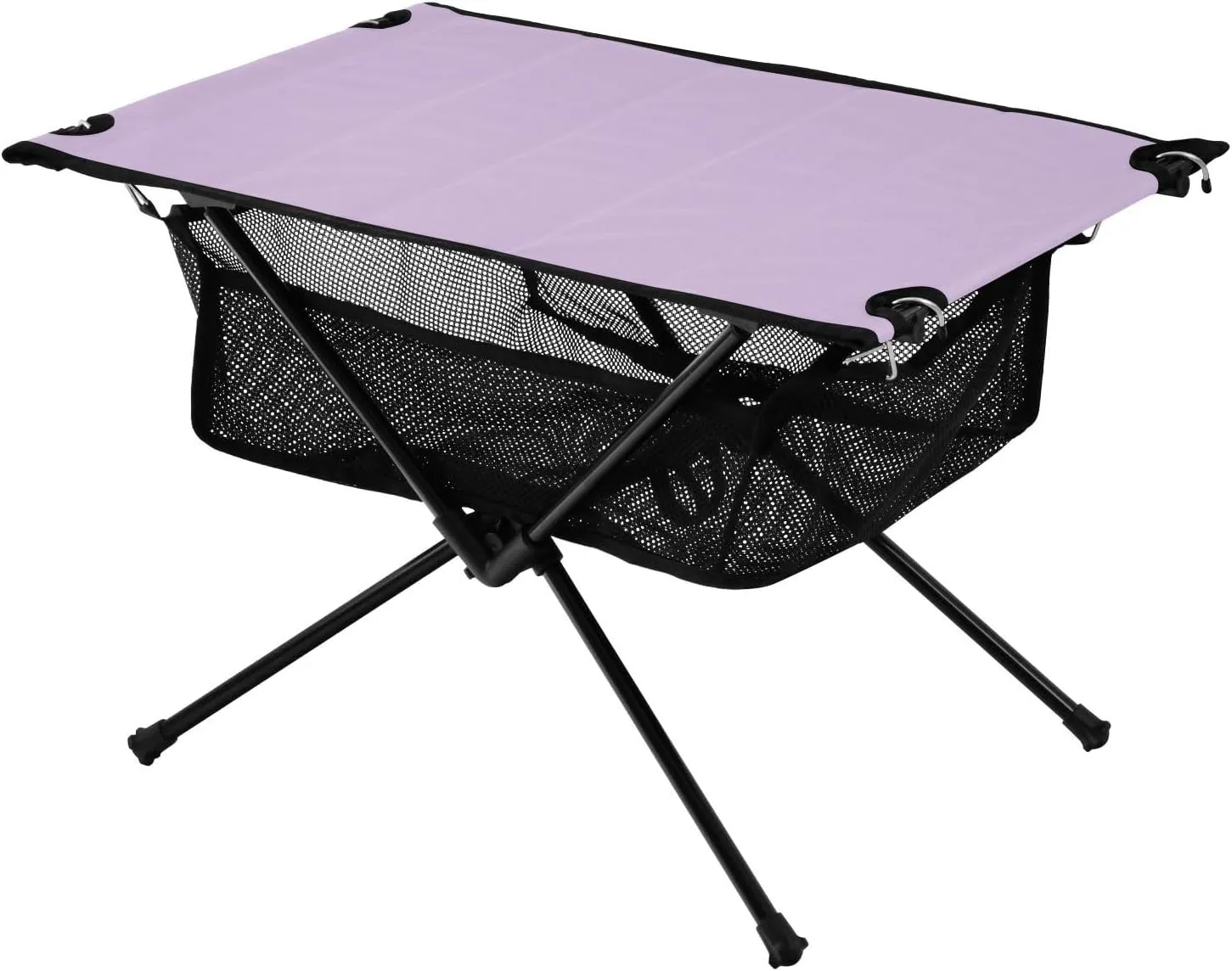 Emelivor Light Purple Folding Camping Table Portable Beach Table with Carry Bag Small Camp Tables for Outdoor Camping Hiking Picnic Travel