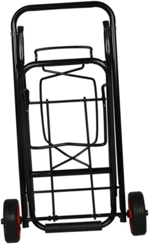 ERINGOGO Portable Foldable Luggage Trolley Cart Two Wheeled Flatbed Trailer for Shopping Travel and Groceries Lightweight and Black Design Supports Up