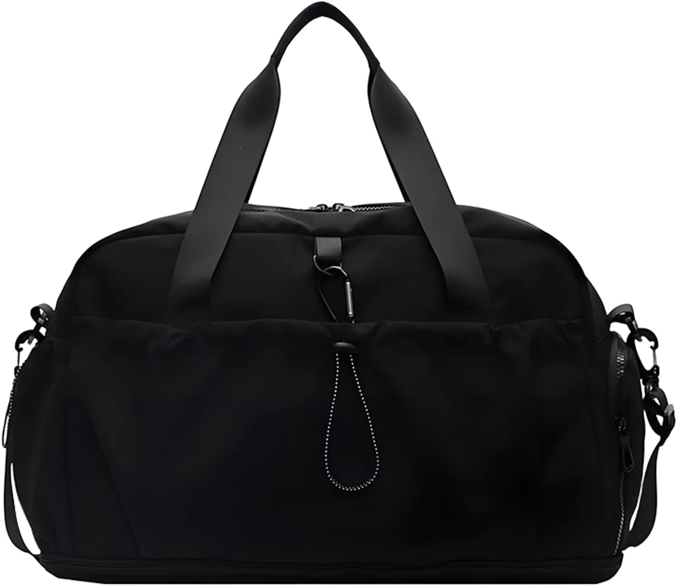 Expandable Lightweight Travel Bag, External Travel Luggage, Sports And Fitness, Large Capacity Sports Luggage Bag (Black)