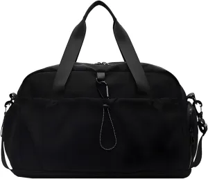 Expandable Lightweight Travel Bag, External Travel Luggage, Sports And Fitness, Large Capacity Sports Luggage Bag (Black)