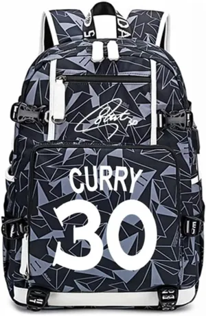 FANwenfeng Basketball Player 30 Luminous Backpack Travel Backpack Fans Bag for Men Women (Style 8)