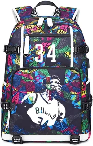FANwenfeng Basketball Player GA34 Luminous Backpack Travel Backpack Fans Bag (Style 7)