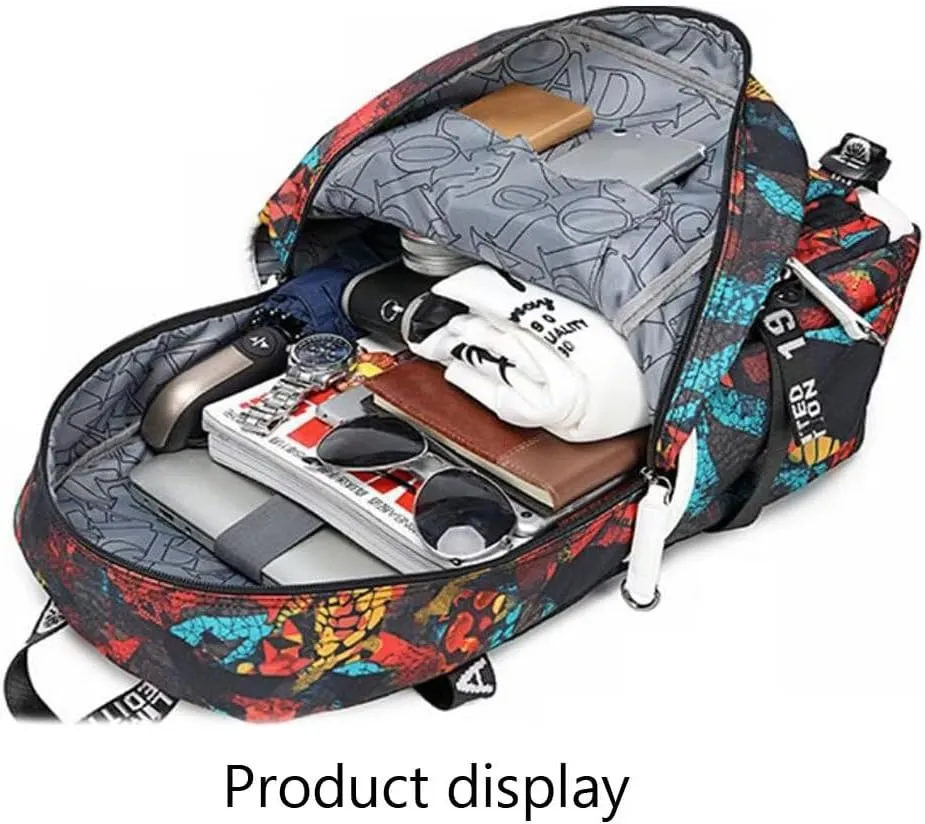 FANwenfeng Basketball Player Iverson Luminous Backpack Travel Daypack Fans Bag (Style 6)