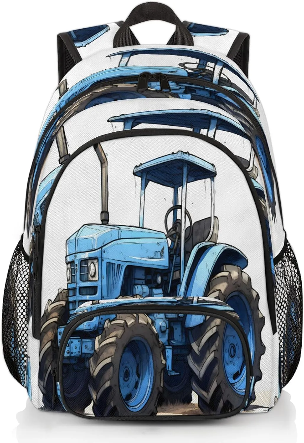 Farmland Vehicle Laptop Backpack for Women Men, 18.3 Inch Large Computer Backpacks Fashion Teacher Nurse Bag Casual Daypack for Work Travel