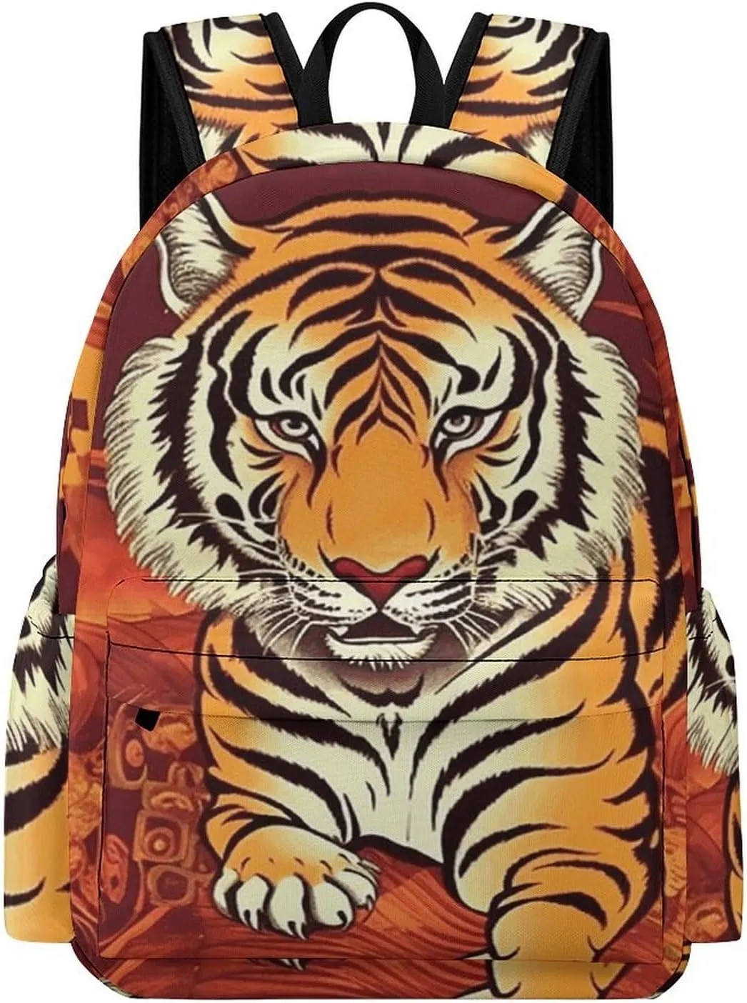 Fashion Laptop Backpack for Women Men Travel Backpacks Prosperity in The Year of The Tiger Laptop Bag Lightweight Casual Daypack
