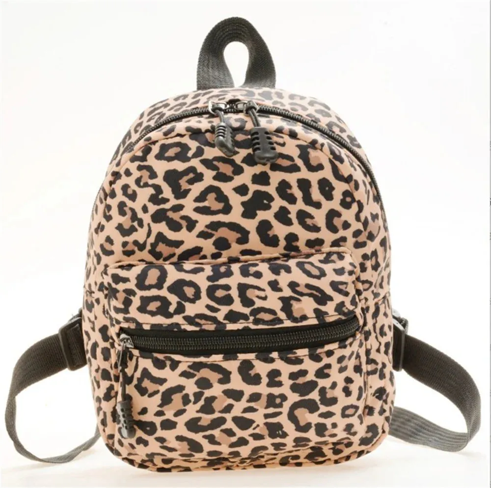 Fashionable Cute Girls Backpack Portable Mini Women Ladies Travel Shoulder Bag Canvas Things for Boy Schoolbag Floral Print
