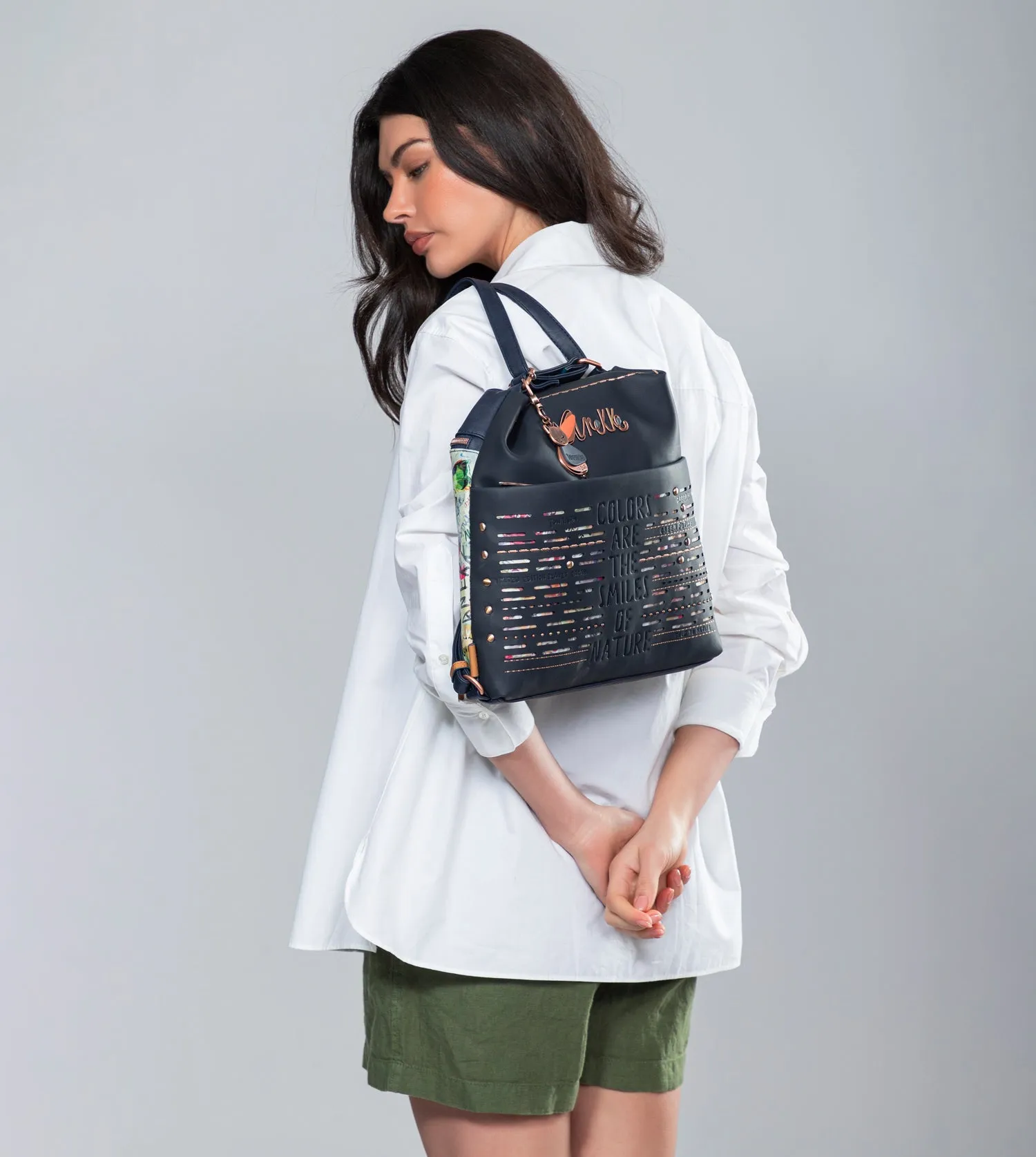 Fast shipping into blue convertible bag navy Secure payment options Pachamama a rucksack Nature