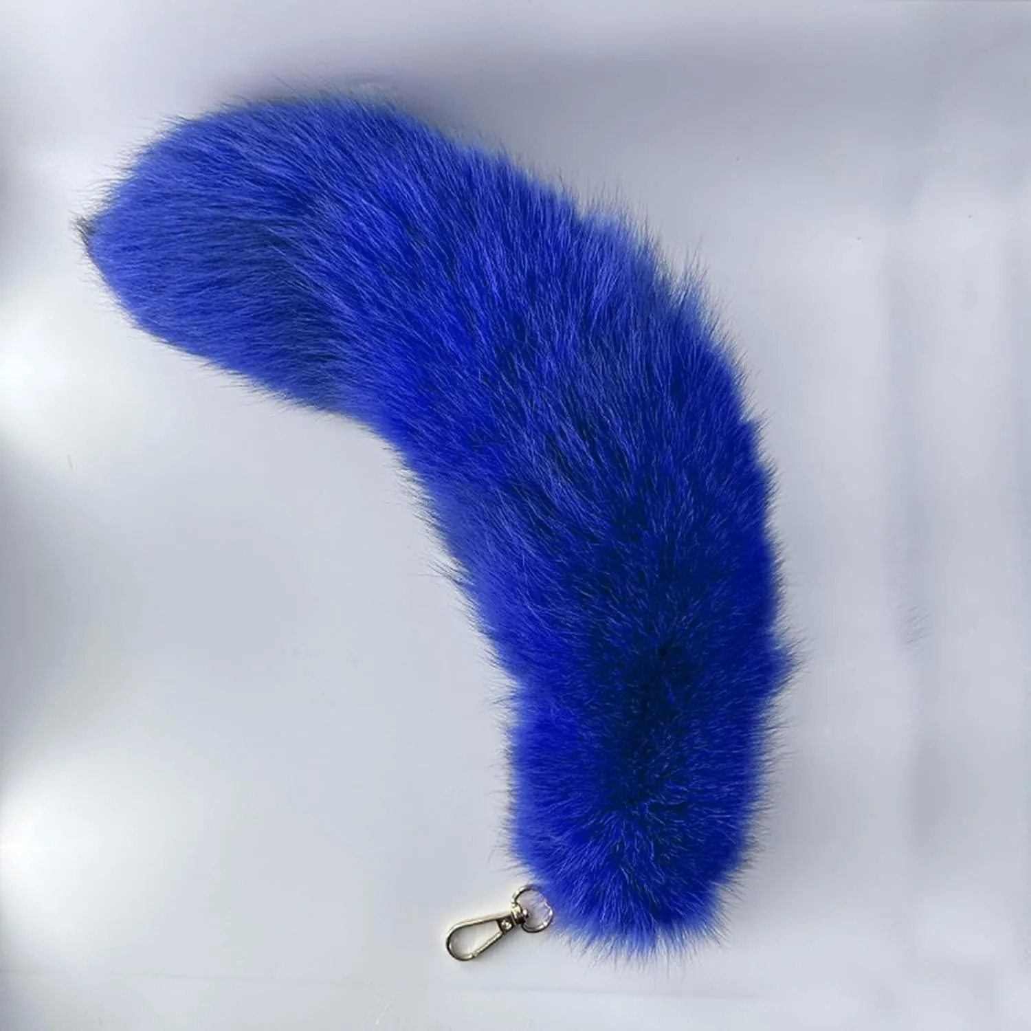 Faux Fox Tail Keychain Pendant Cosplay Costume Halloween Furry Fox Tails Handbag Accessory Key Chain Charm for Women