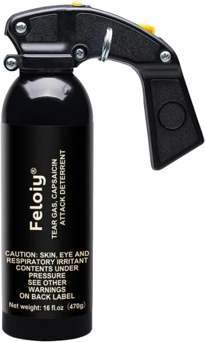 FELOIY Pepper Spray, 30ft Range, with Safety Clip, for Outdoor Camping and Hiking Protection
