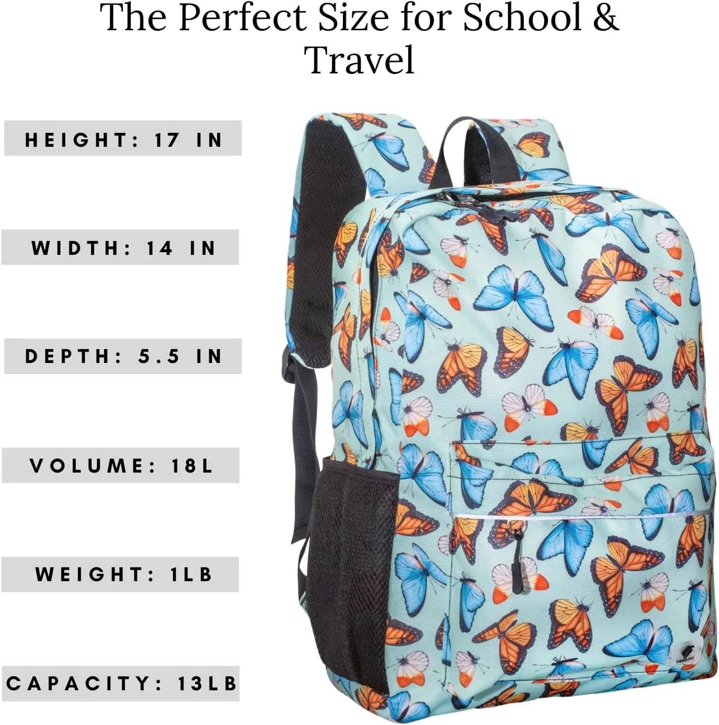 Fenrici Kids' Backpack with Lunch Box Set for Boys and Girls, School Bag with Laptop Compartment and Insulated Lunch Bag
