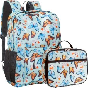 Fenrici Kids' Backpack with Lunch Box Set for Boys and Girls, School Bag with Laptop Compartment and Insulated Lunch Bag