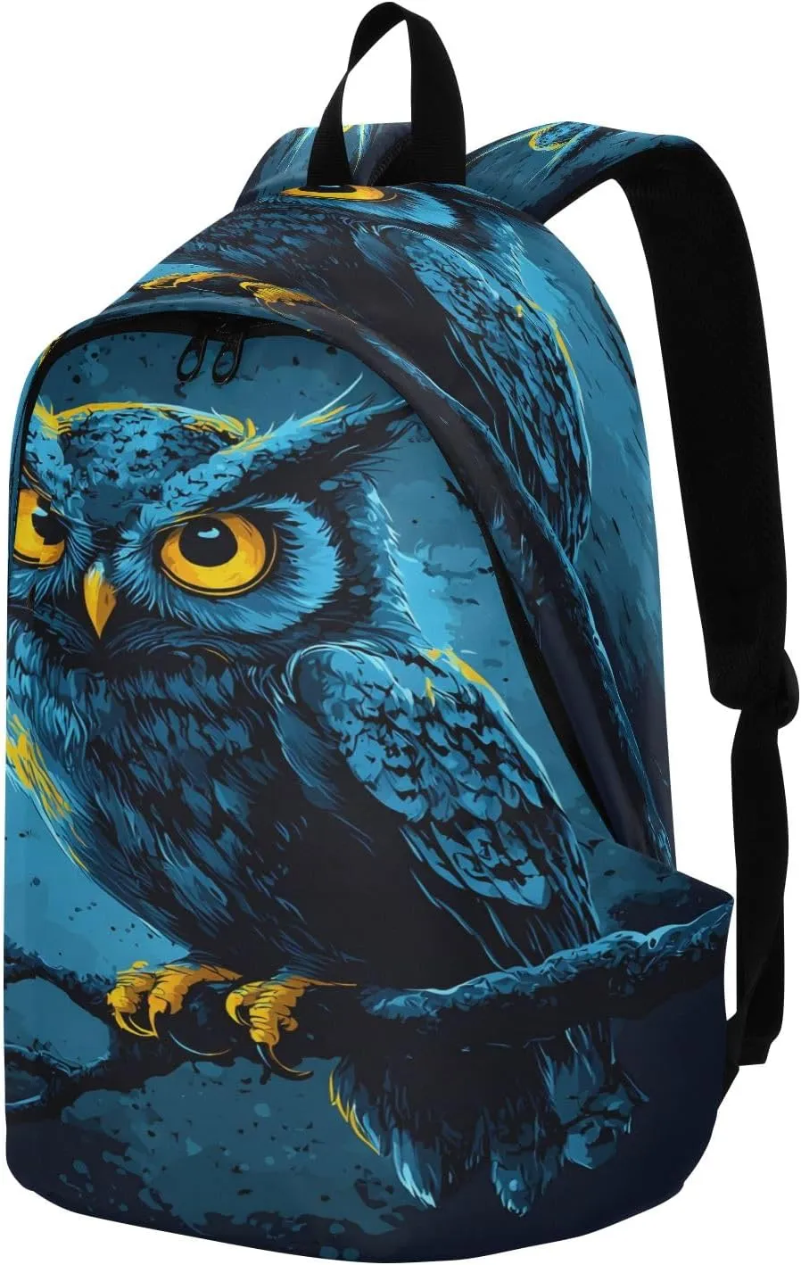 Fierce-looking Owl Travel Backpack for Women Men Laptop Backpack College Bookbag Large Capacity Computer Backpacks