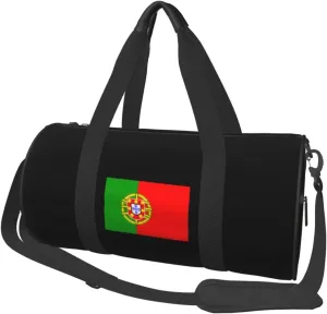 Flag of Portugal Travel Luggage Duffel Bag Sports Rolling Foldable Duffel Bag