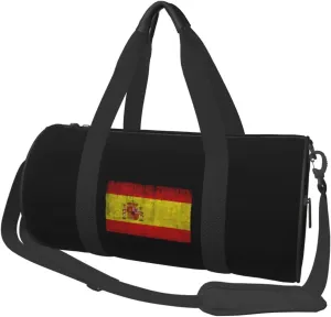 Flag of Spain Travel Luggage Duffel Bag Sports Rolling Foldable Duffel Bag
