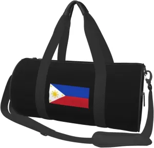 Flag Of The Philippines Travel Luggage Duffel Bag Sports Rolling Foldable Duffel Bag