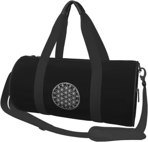 Flower of Life Sacred Geometry Travel Luggage Duffel Bag Sports Rolling Foldable Duffel Bag