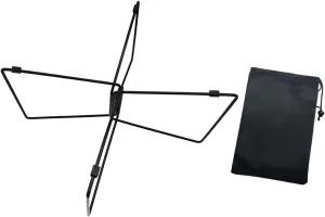 Foldable Cooler Stand Ice Box Holder Outdoor Activities Home Suitcase Rack Camping Furniture Tool, Black