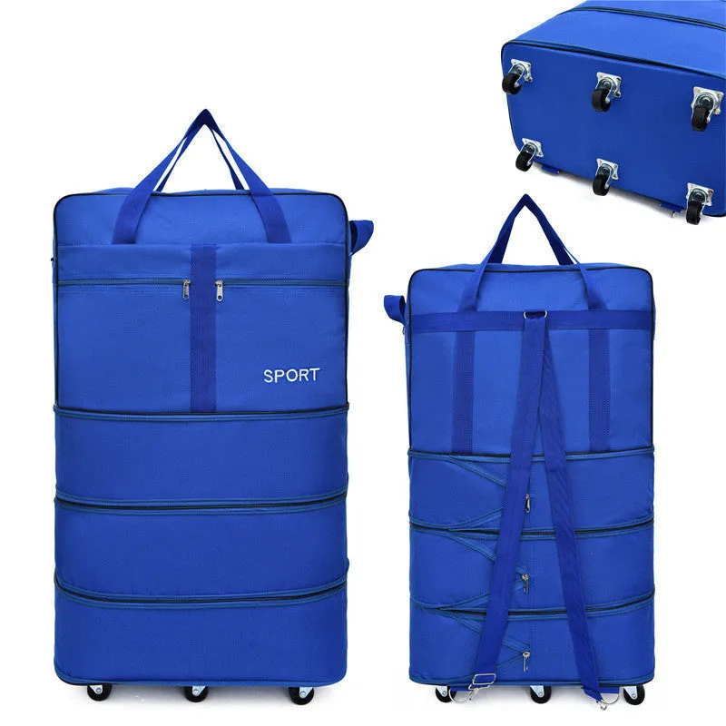 Foldable Luggage Bag with Combo Lock & Multi-Directional Wheels"