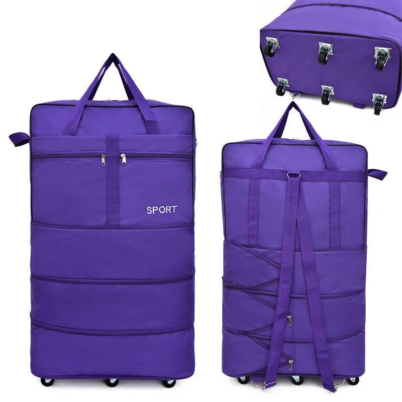 Foldable Luggage Bag with Combo Lock & Multi-Directional Wheels"