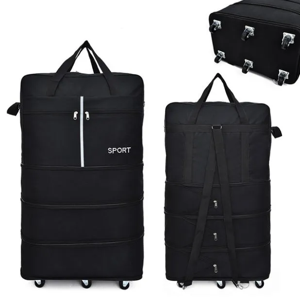 Foldable Luggage Bag with Combo Lock & Multi-Directional Wheels"