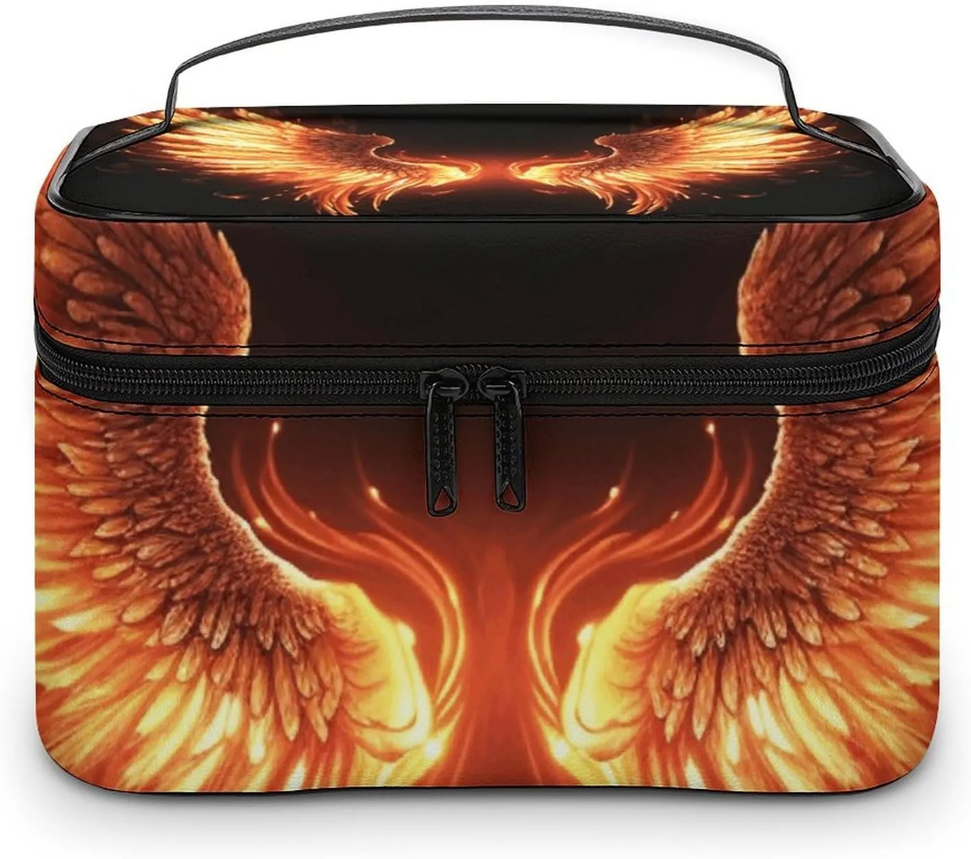 Foldable Travel Luggage Bag for Men And Women, Dry And Wet Separation Portable Travel Luggage Bag, Fire Angle Wings Printed Waterproof Sports Luggage Bag, Fitness Bag