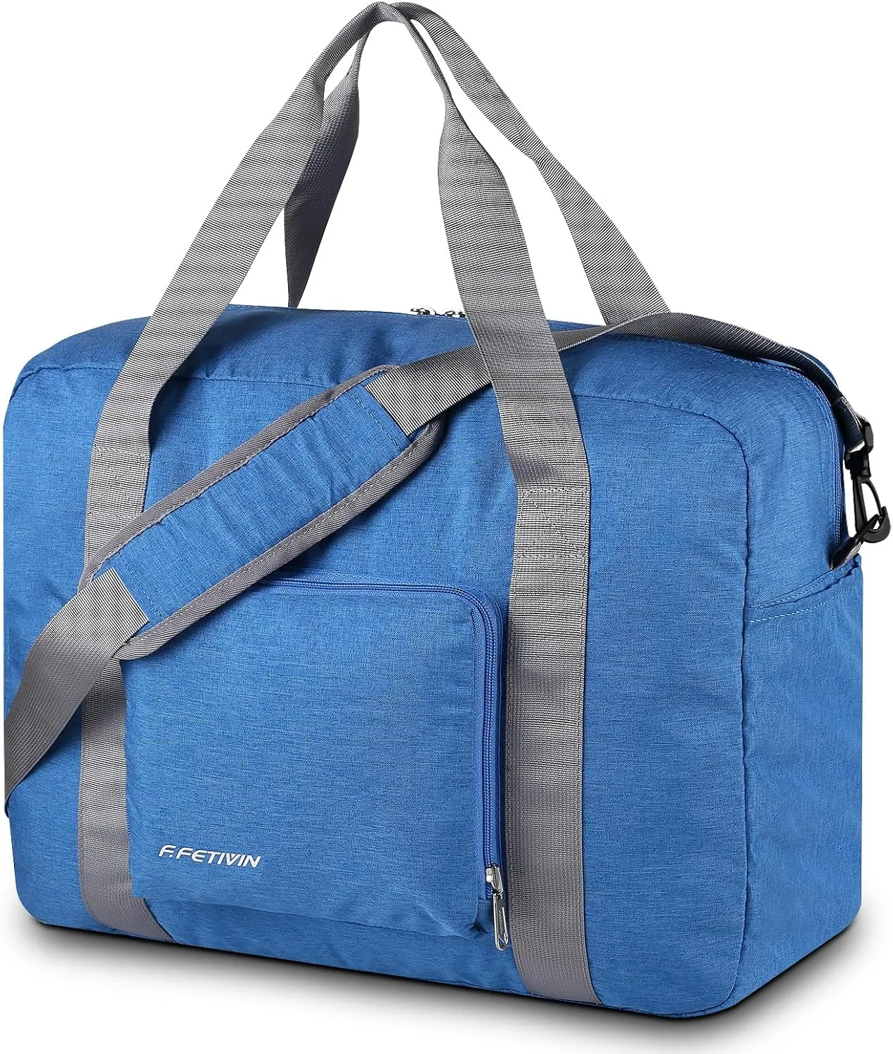 For Allegaint Airlines Personal Item Bag 17.7x12.6x6.3 Foldable Travel Duffel Bag Underseat Carry-on Luggage for Women and men 25L(Blue)