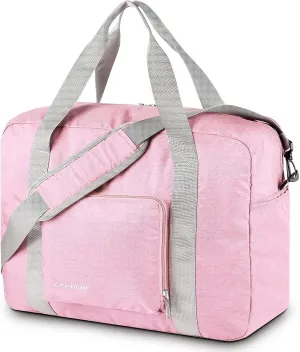 For Allegaint Airlines Personal Item Bag 17.7x12.6x6.3 Foldable Travel Duffel Bag Underseat Carry-on Luggage for Women and men 25L(Pink)
