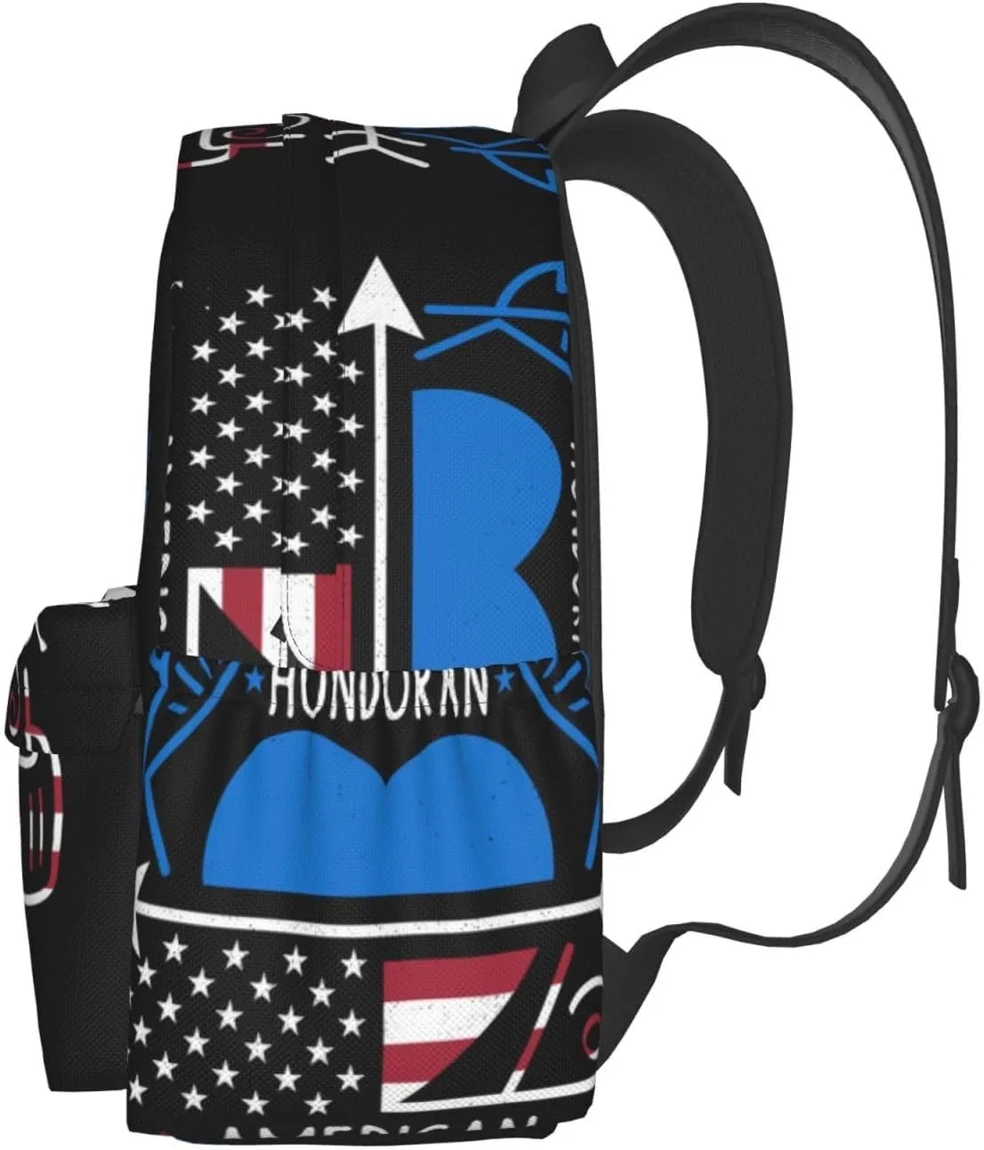 Forever Proud Honduran American Flag Large Travel Backpack Casual Backpacks Laptop Daypack Working Rucksack Lightweight Back Pack Sports Bag with Adjustable Shoulder Strap