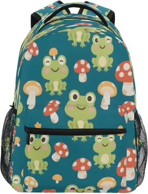 Frog Pattern Kids Backpack for Boys Girls Backpacks Student Backpack Big For Elementary School Shoulder Bag Bookbag