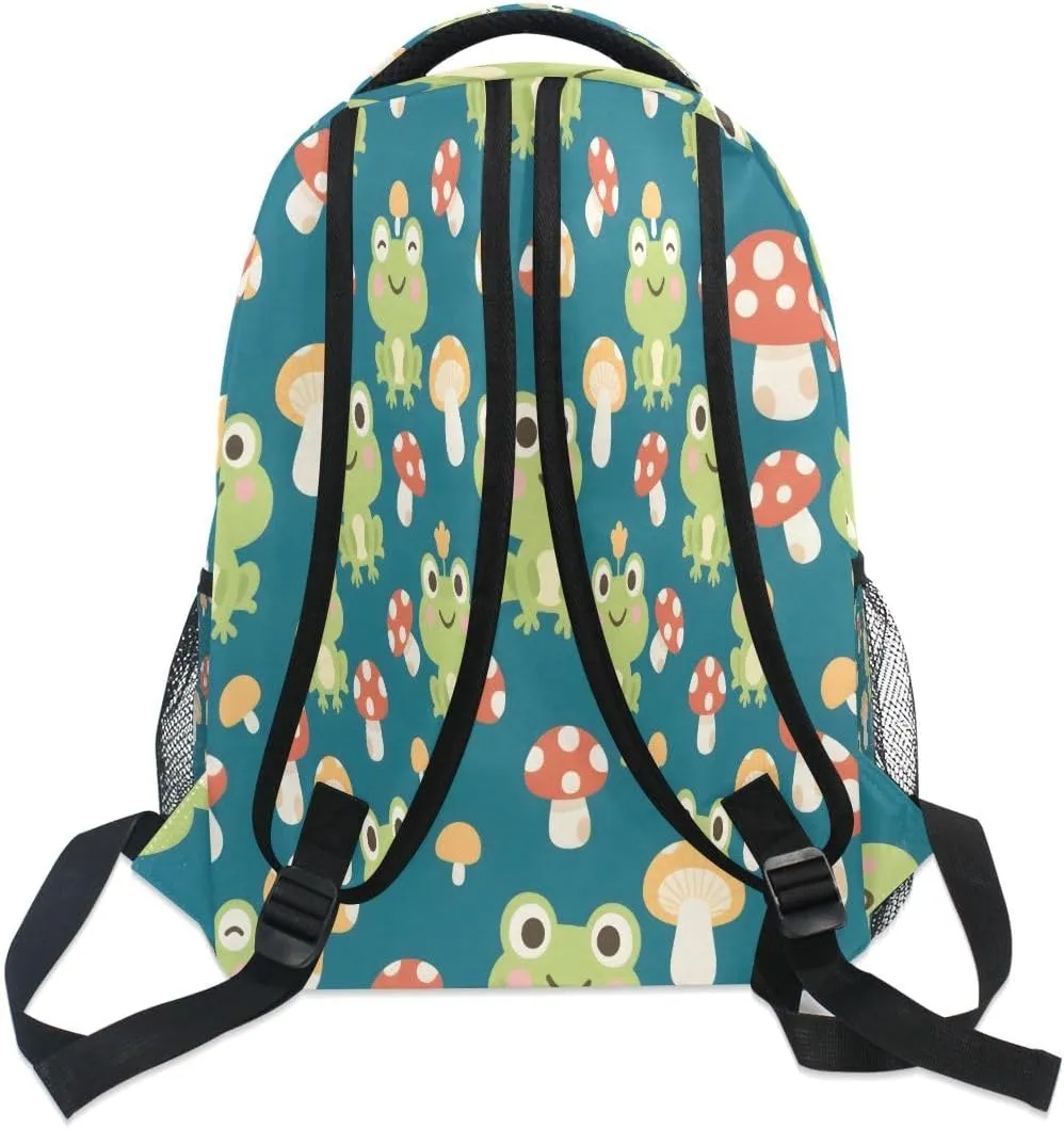 Frog Pattern Kids Backpack for Boys Girls Backpacks Student Backpack Big For Elementary School Shoulder Bag Bookbag