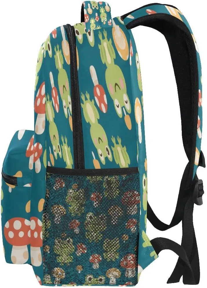 Frog Pattern Kids Backpack for Boys Girls Backpacks Student Backpack Big For Elementary School Shoulder Bag Bookbag