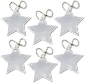 funflector Safety Reflectors - Stars - Stylish Reflective Gear for Jackets, Bags, Purses, Backpacks, Strollers and Wheelchairs - Made in USA