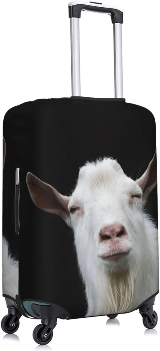 Funny Goat Travel Luggage Cover Fits 18-32 Inch Luggage, Stretch Suitcase Cover Protector with Concealed Zipper for Wheeled Suitcase Tsa Approved