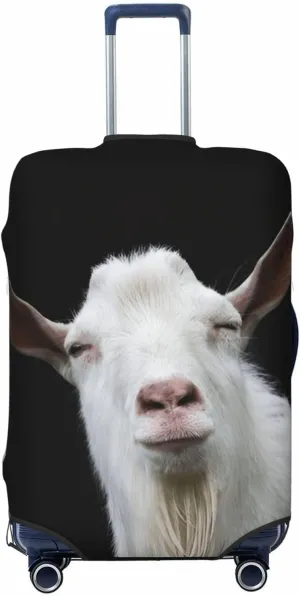 Funny Goat Travel Luggage Cover Fits 18-32 Inch Luggage, Stretch Suitcase Cover Protector with Concealed Zipper for Wheeled Suitcase Tsa Approved