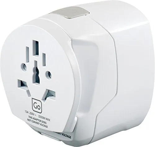 Go Travel Worldwide Grounded Adaptor, White