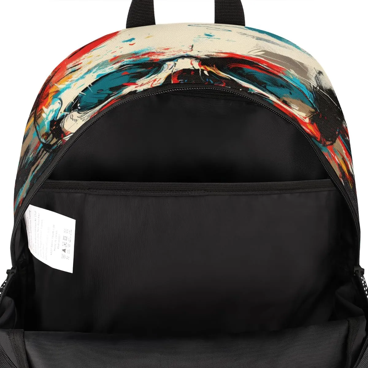 Gothic Skull Laptop Backpack for Women Men, 18.3 Inch Travel Work Backpacks, Spooky Skeleton Bone Waterproof Computer Casual Daypack Nurse Teacher Bags