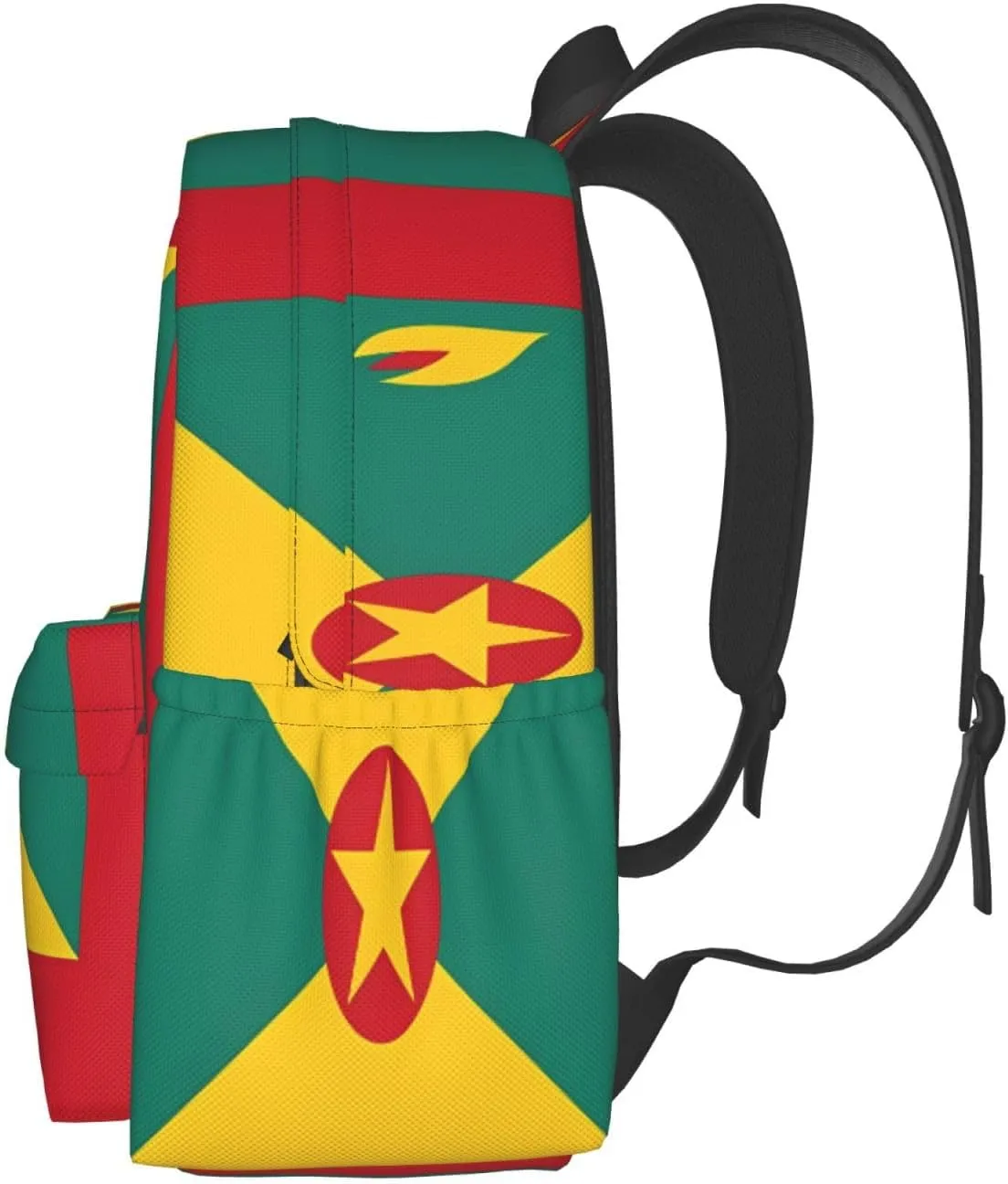 Grenada Flag Large Travel Backpack Casual Backpacks Laptop Daypack Working Rucksack Lightweight Back Pack Sports Bag with Adjustable Shoulder Strap