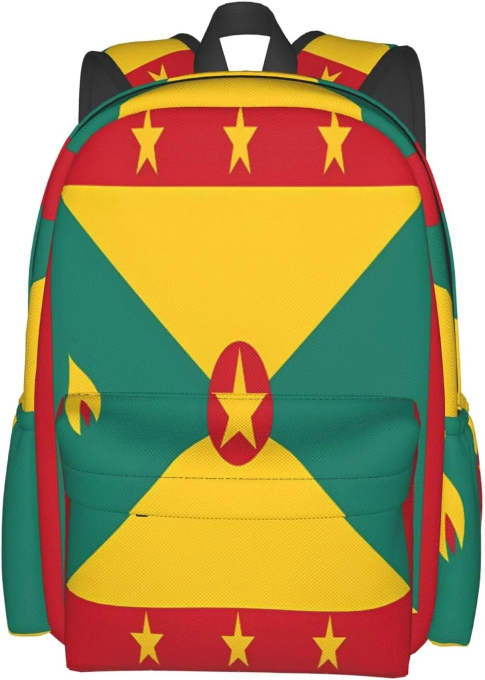 Grenada Flag Large Travel Backpack Casual Backpacks Laptop Daypack Working Rucksack Lightweight Back Pack Sports Bag with Adjustable Shoulder Strap