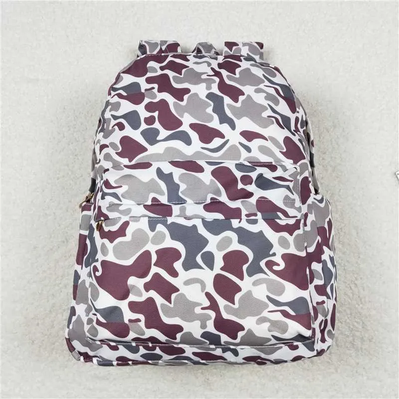 Grey Camo Gym Bags Backpack Lunch Boxes Family