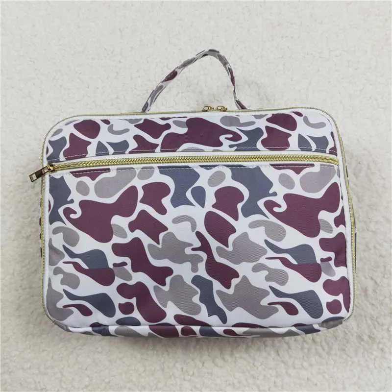 Grey Camo Gym Bags Backpack Lunch Boxes Family