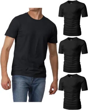 H2H Mens Casual Slim Fit Short Sleeve T-Shirts Soft Lightweight V-Neck/Crew-Neck Size XS to 3XL