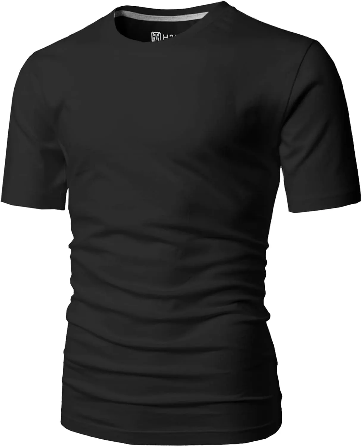 H2H Mens Casual Slim Fit Short Sleeve T-Shirts Soft Lightweight V-Neck/Crew-Neck Size XS to 3XL
