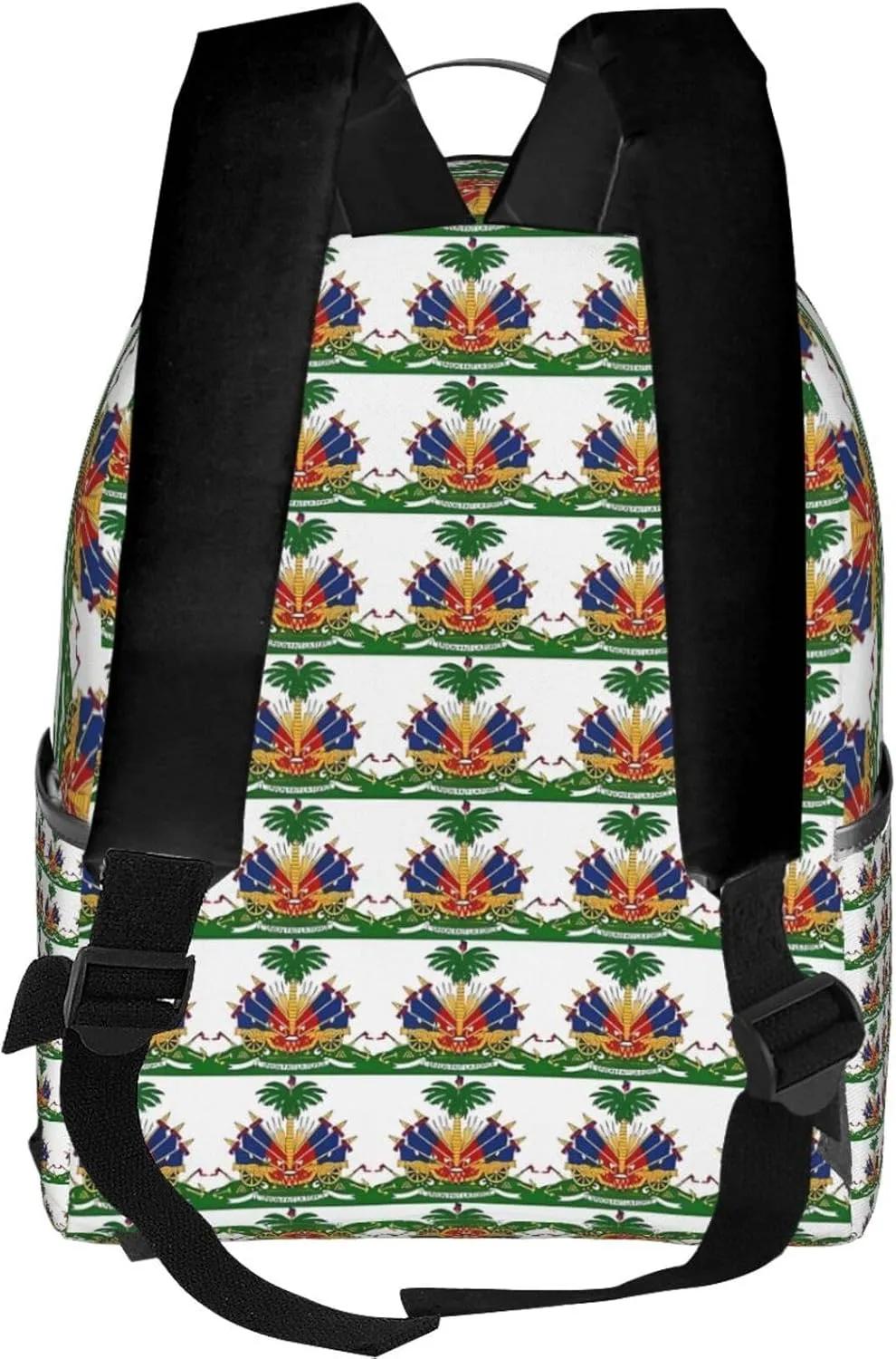 Haiti Haitian Flag Casual Backpacks Laptop Backpack Carry-on Daypack Sports Travel Rucksack Lightweight Working Bag for Outdoor Hiking Cycling Walking