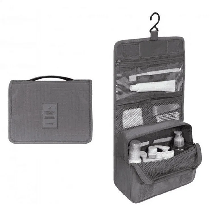 Hanging Foldable Storage Bag For Travel Toiletry Bag (Multiple Colors/Designs)