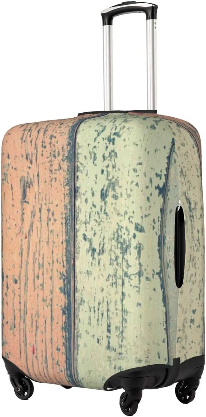 Hardwood Print Elastic Travel Luggage Cover Suitcase Protector Bag, Anti-Scratch, Washable Suitcase Sleeve For Kid Adult,For 18-32 Inch Luggage