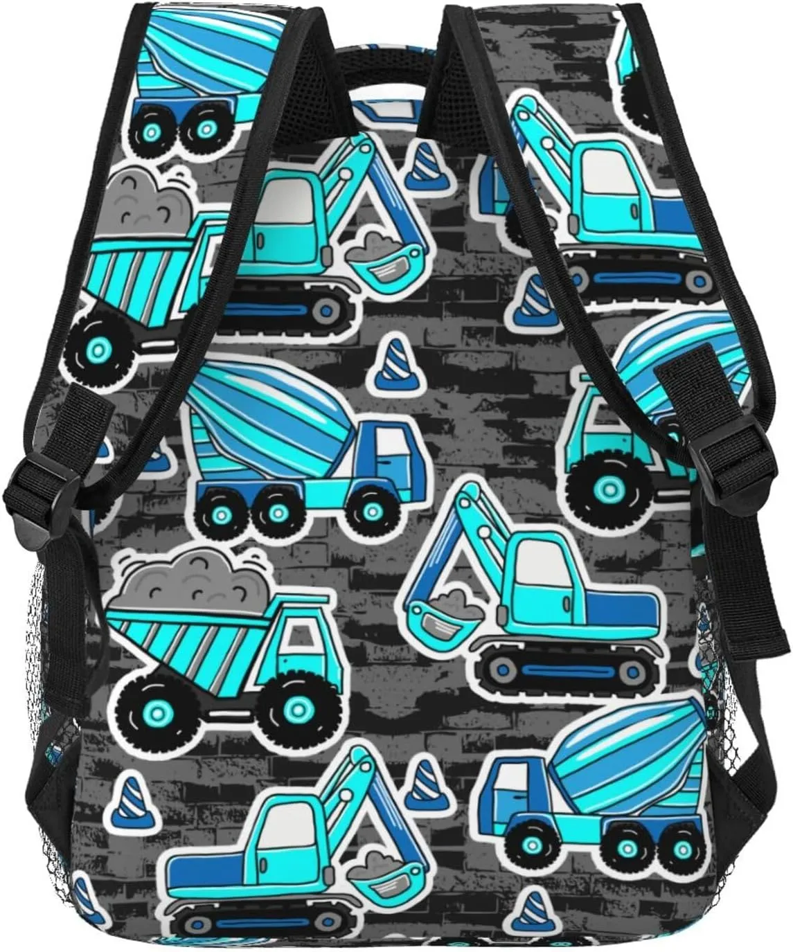 Heavy Machinery Mud Truck Excavator Backpacks 15 Inch Laptop Backpack Multipurpose Double Shoulder Bag For Men Women Gifts