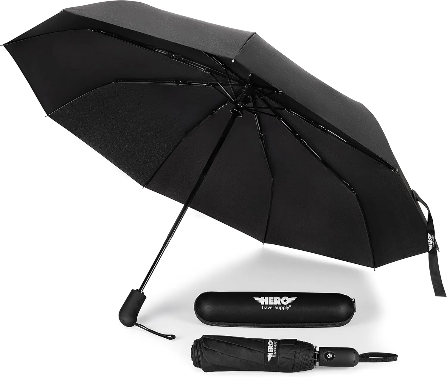 HERO Travel Umbrella – Windproof, Compact and Portable