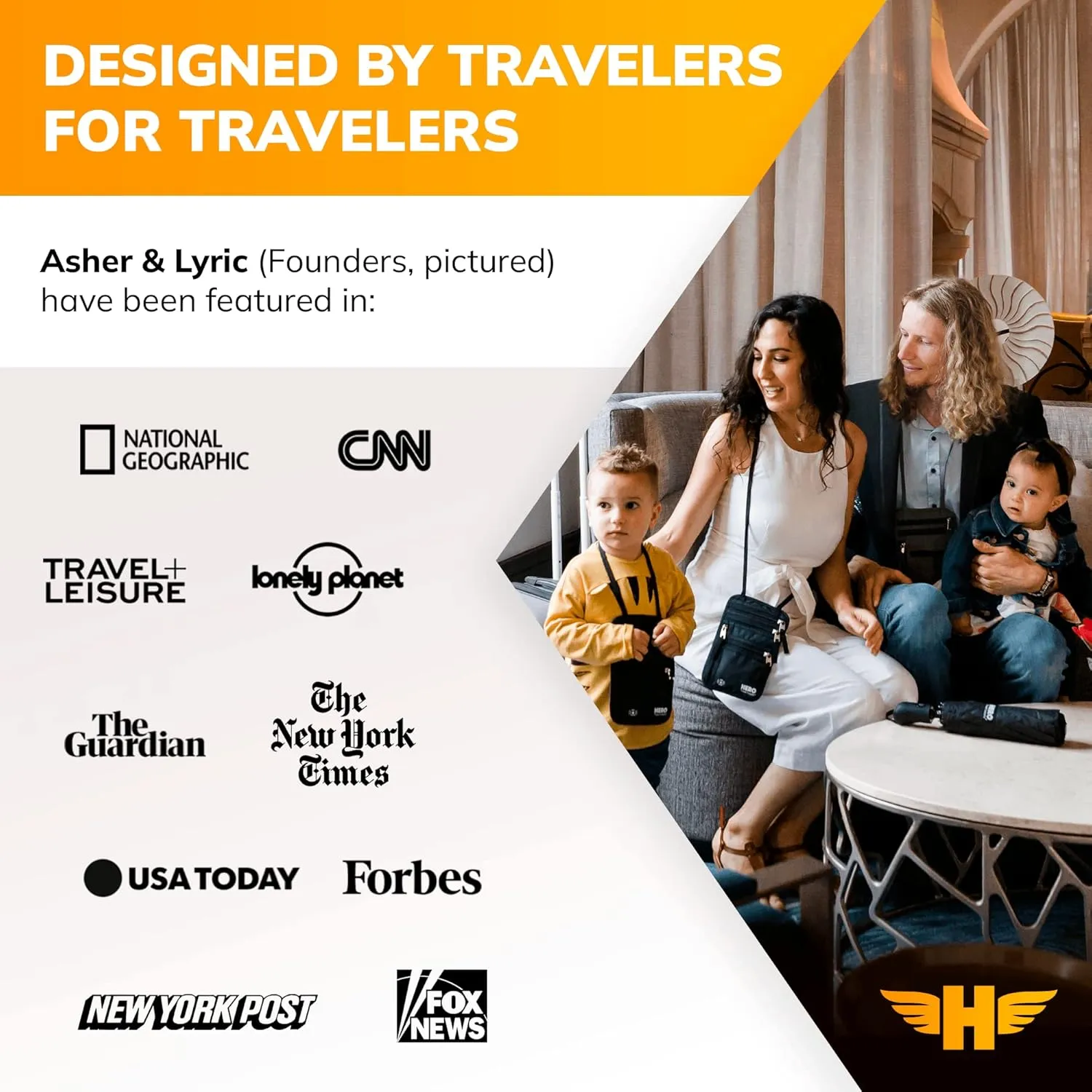 HERO Travel Umbrella – Windproof, Compact and Portable